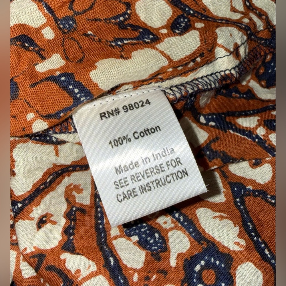 Anthropologie Love The Label 100% Cotton Mirabelle Ruffled Maxi Dress S Honey - Picture 10 of 11